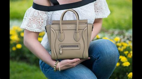 celine nano luggage taupe|celine luggage online shop.